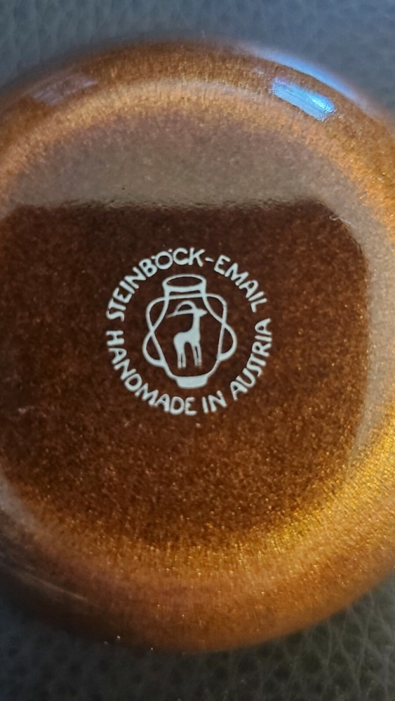 Steinbock Email Handmade In Austria 3" Trinket Dish