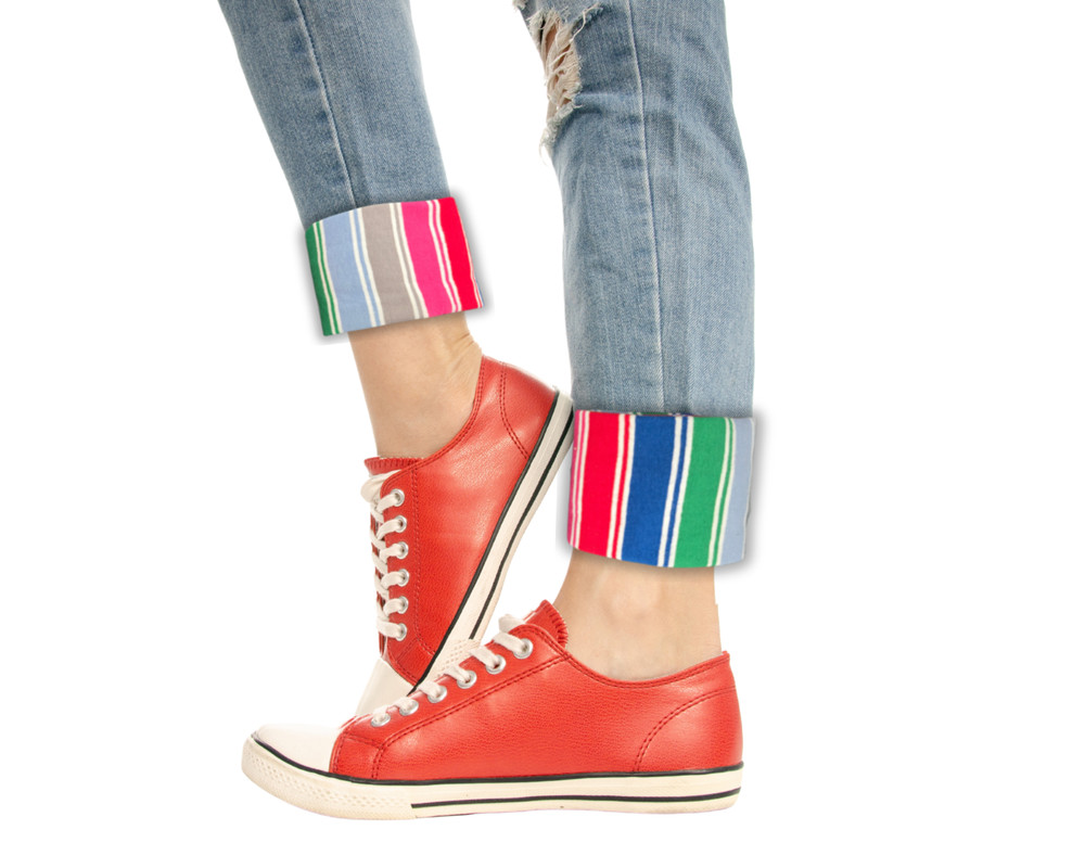Rainbow Striped Nice Guy Cosplay Pant Cuffs