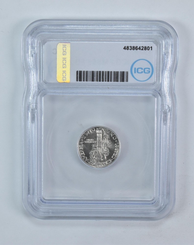 1939 Mercury Dime MS65 FB ICG