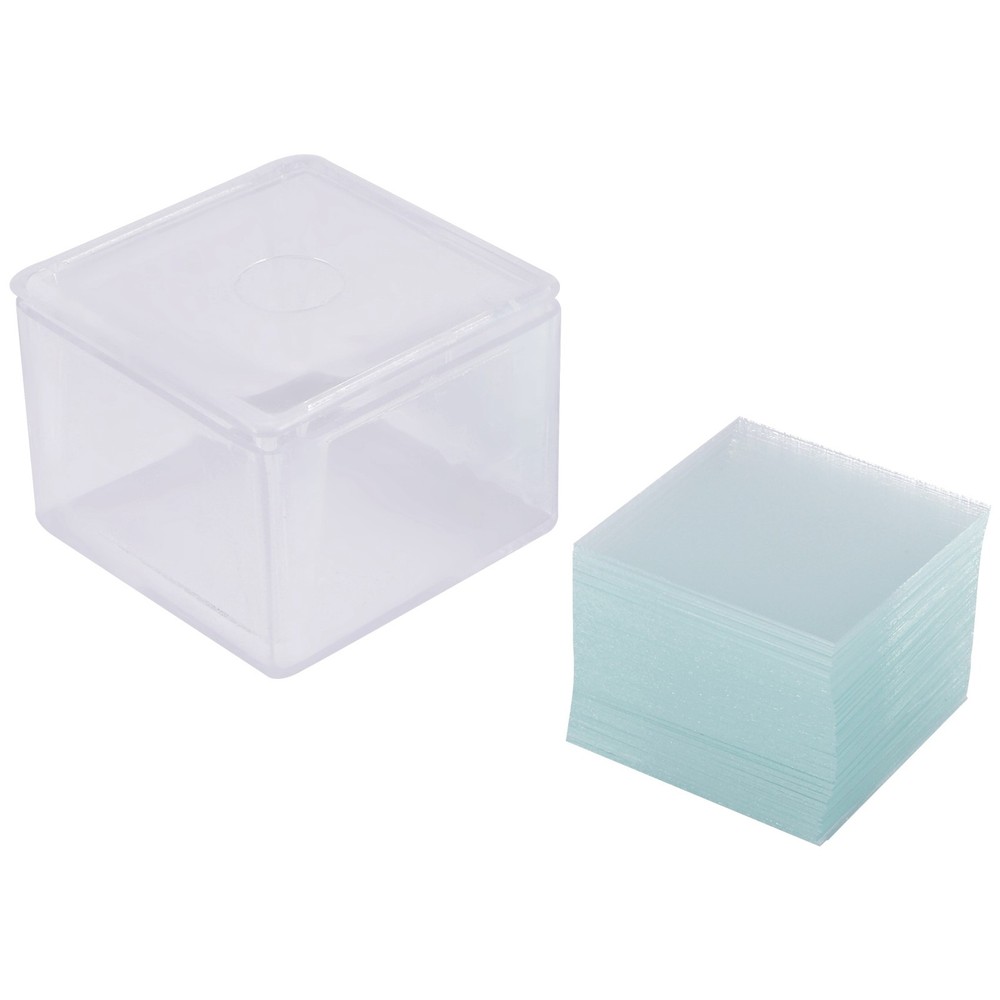 100pcs Transparent Slides Coverslips Coverslides 22x22mm For Microscope O5B4