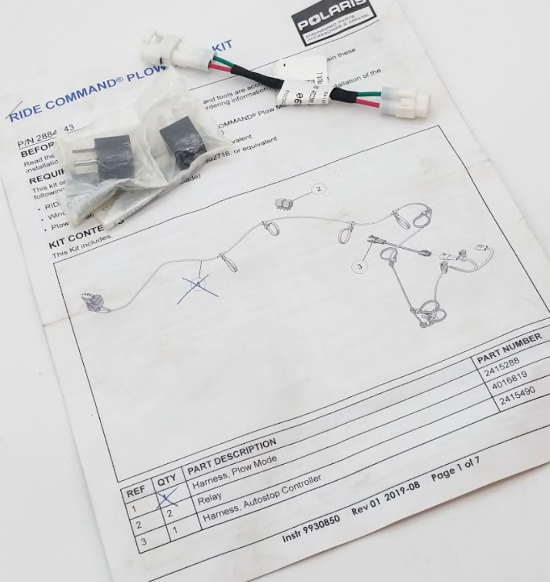 2019-2021 Polaris Ranger 1000 XP Crew Ride Command Plow Mode Kit 2884543