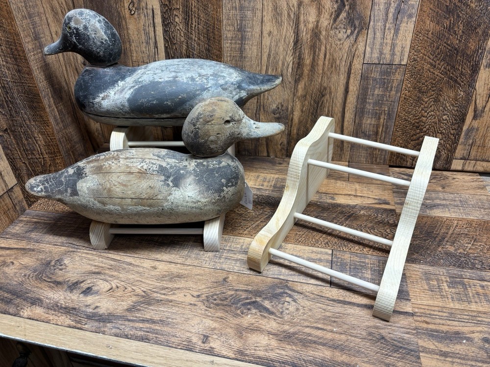 2 -Duck Decoy/Large Double Stands/ No Knots/ Pine. Group 11#