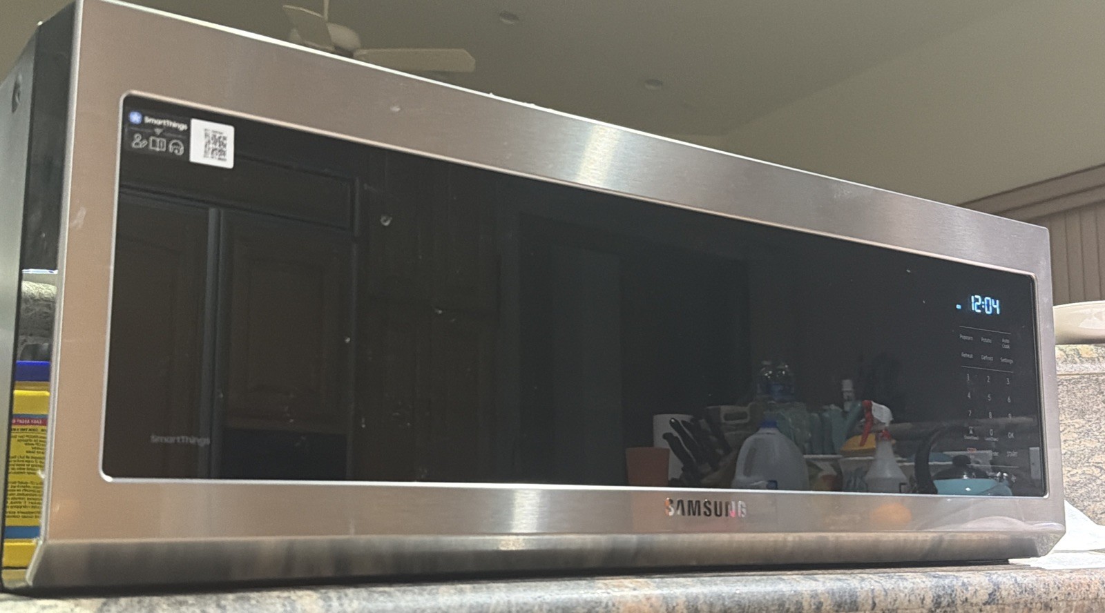 Samsung Smart SLIM 1.1-cu ft Low Profile Over-the-Range Microwave ME11A7510DS