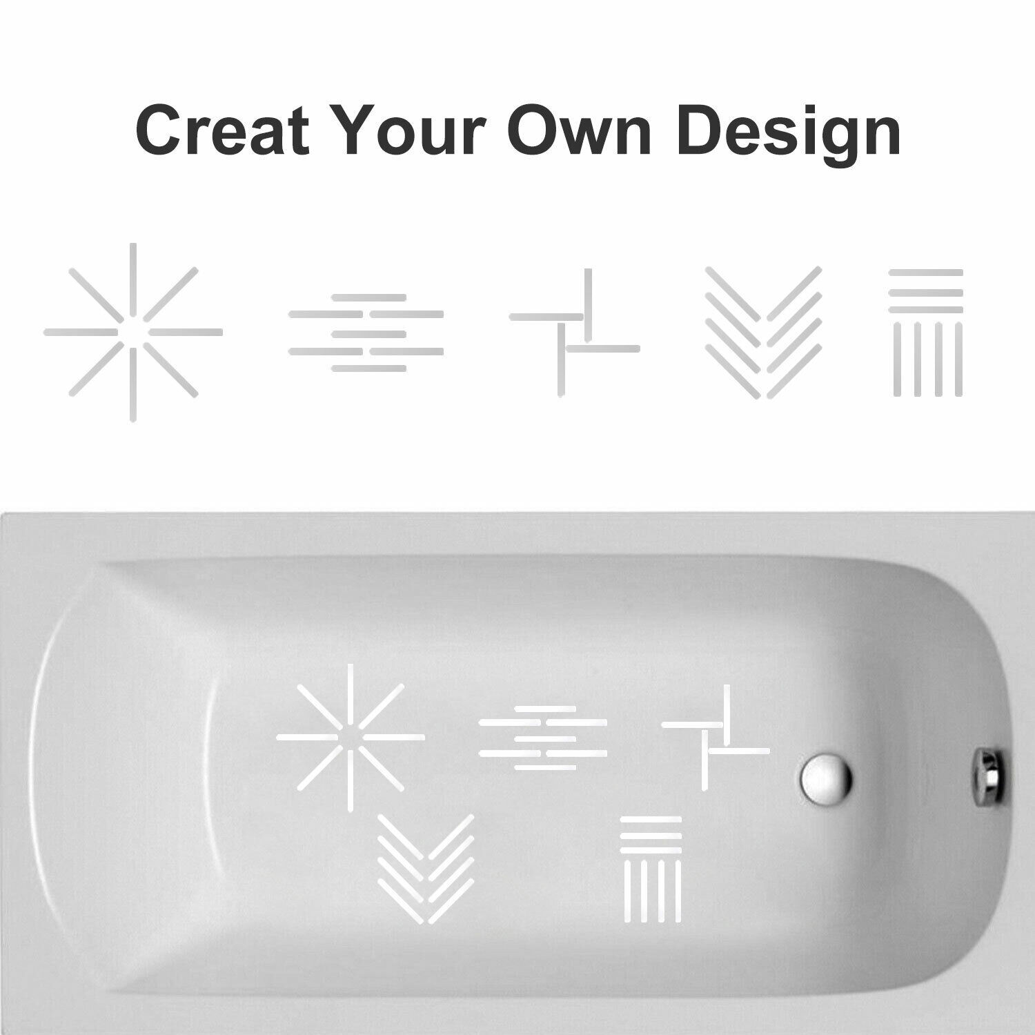 Bath Tub Shower Stickers Anti Slip Grip Strips Home Non-Slip Safety Floor Treads