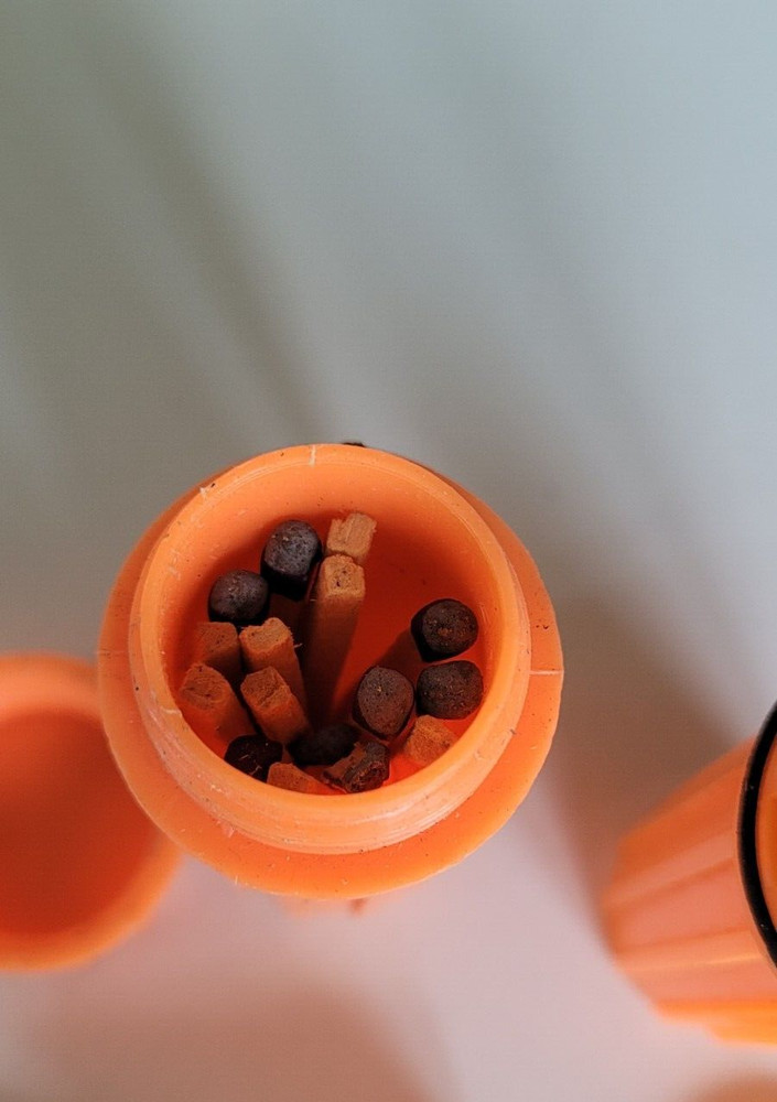 2 Waterproof Match Holders Floating Orange