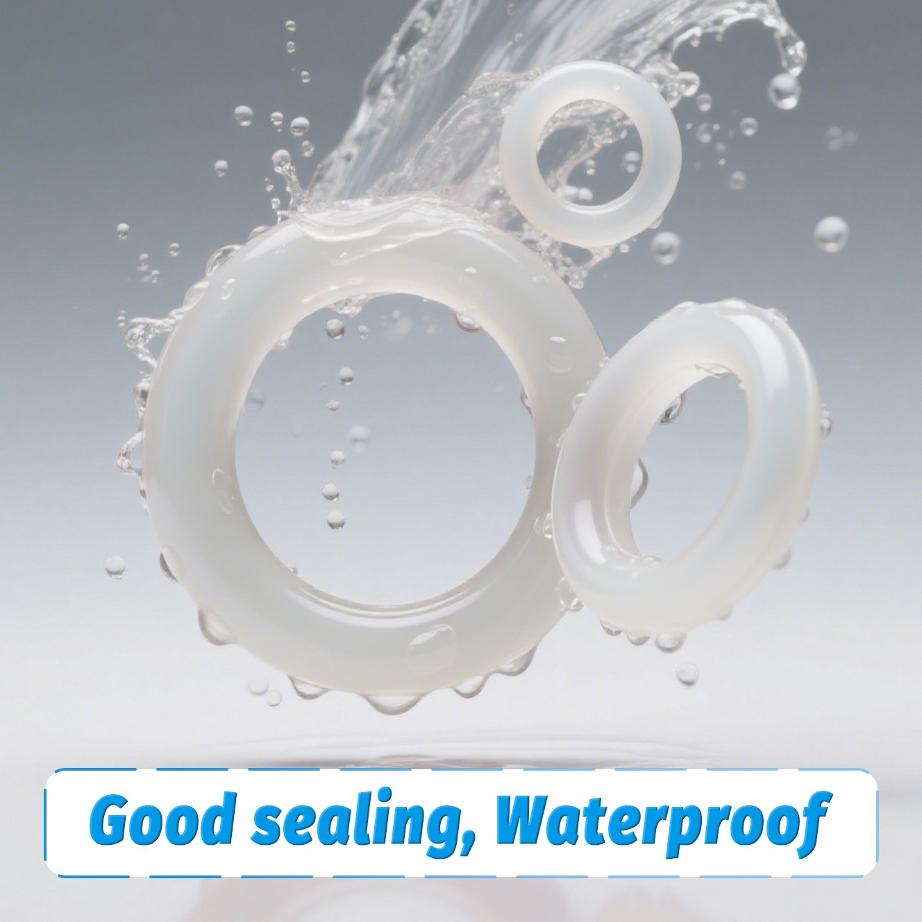 White Silicone O Rings Seals 6mm Cross Section 23-388mm ID Food Grade O Ring