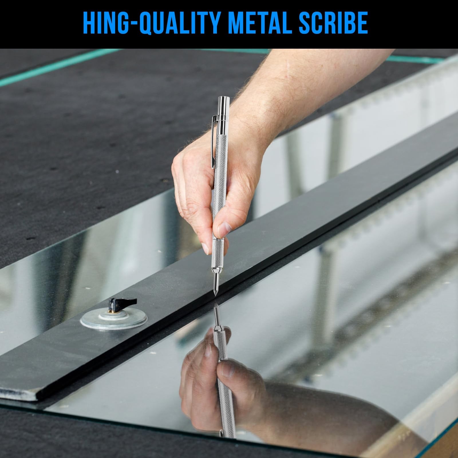 guti-more 2 Pack Tungsten Carbide Scriber Magnet Extra 20 Marking Tip Scribe