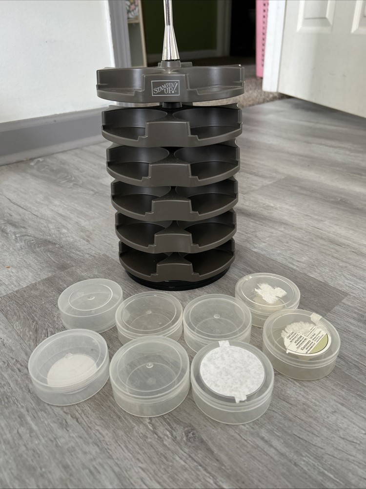 Stampin Up STACK & STORE Embellishment Carousel Holds 24 Containers