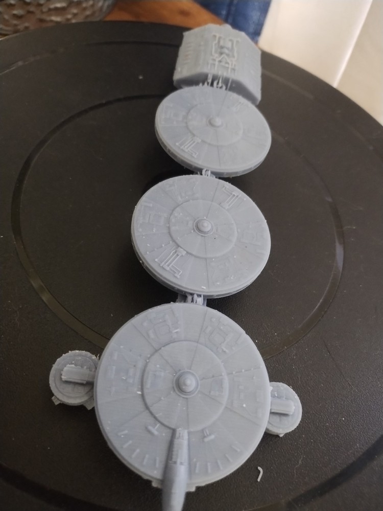Battlestar Galactica Mining Ship 3D Resin Print 8.50"