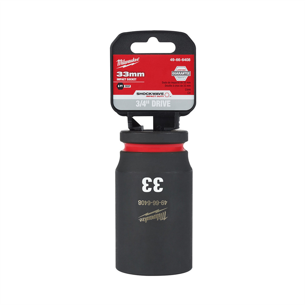 Milwaukee Tool SHOCKWAVE Impact Duty  3/4"Drive 33MM Deep 6 Point Socket