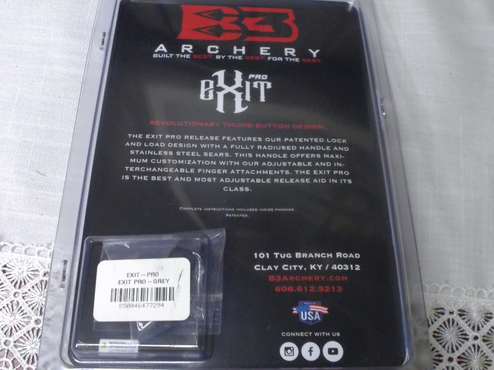 B3 Archery - Exit Pro - GREY - Release