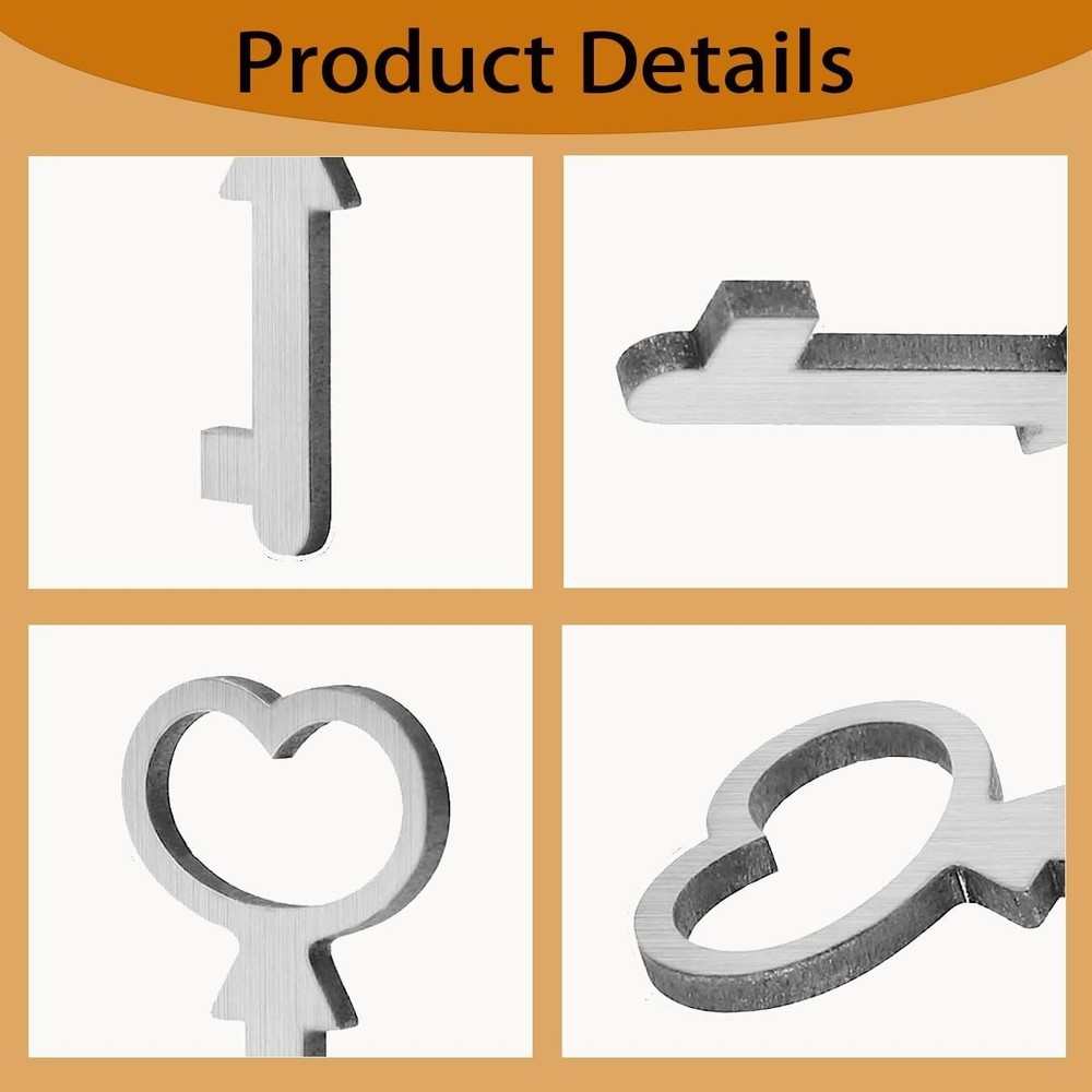 "Cedar Box Key, Replacement for Lane Mini Keepsake Boxes, Key Lock, Metal, 2PC "