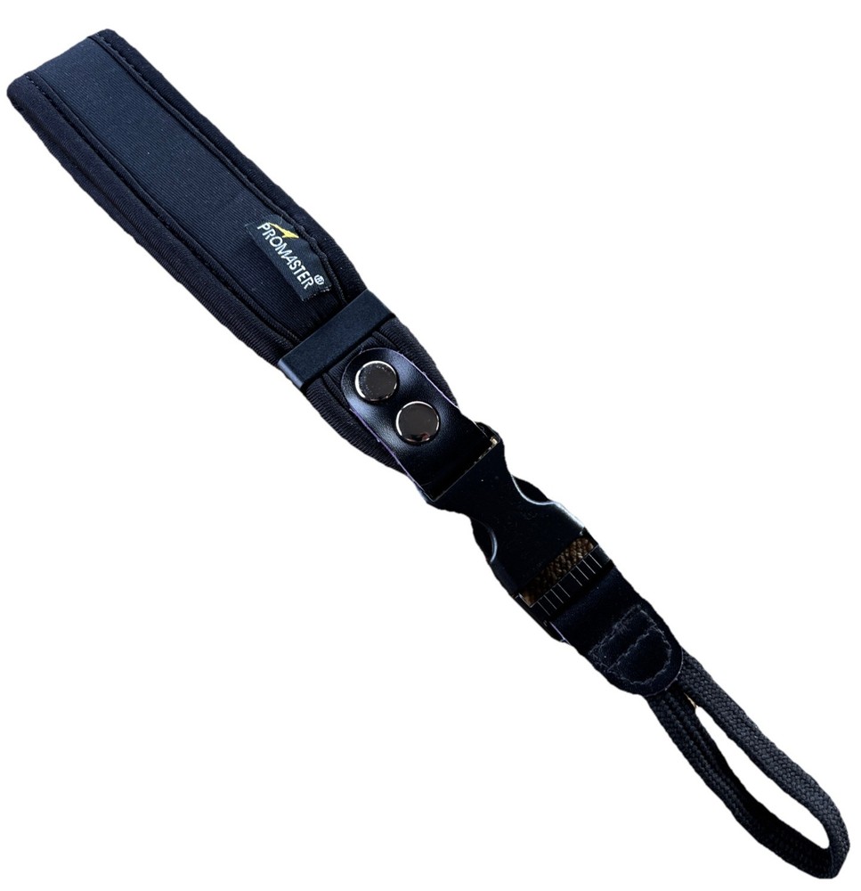 Promaster Detachable Camera Holder Wrist Strap Neoprene Black EUC