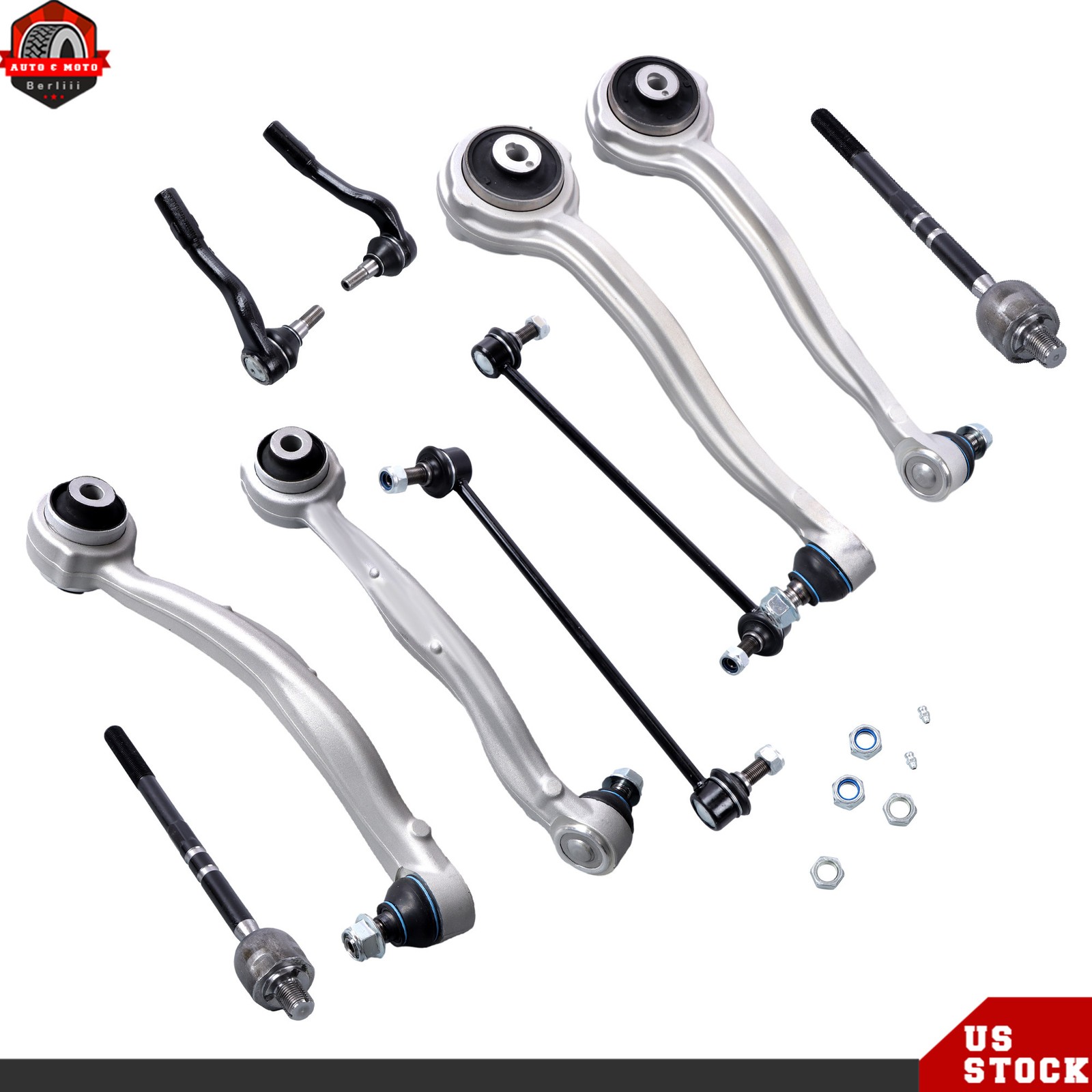 Steering Suspension Kit 10PCS For 2008-2015 Mercedes Benz C250 C300 C350 E350