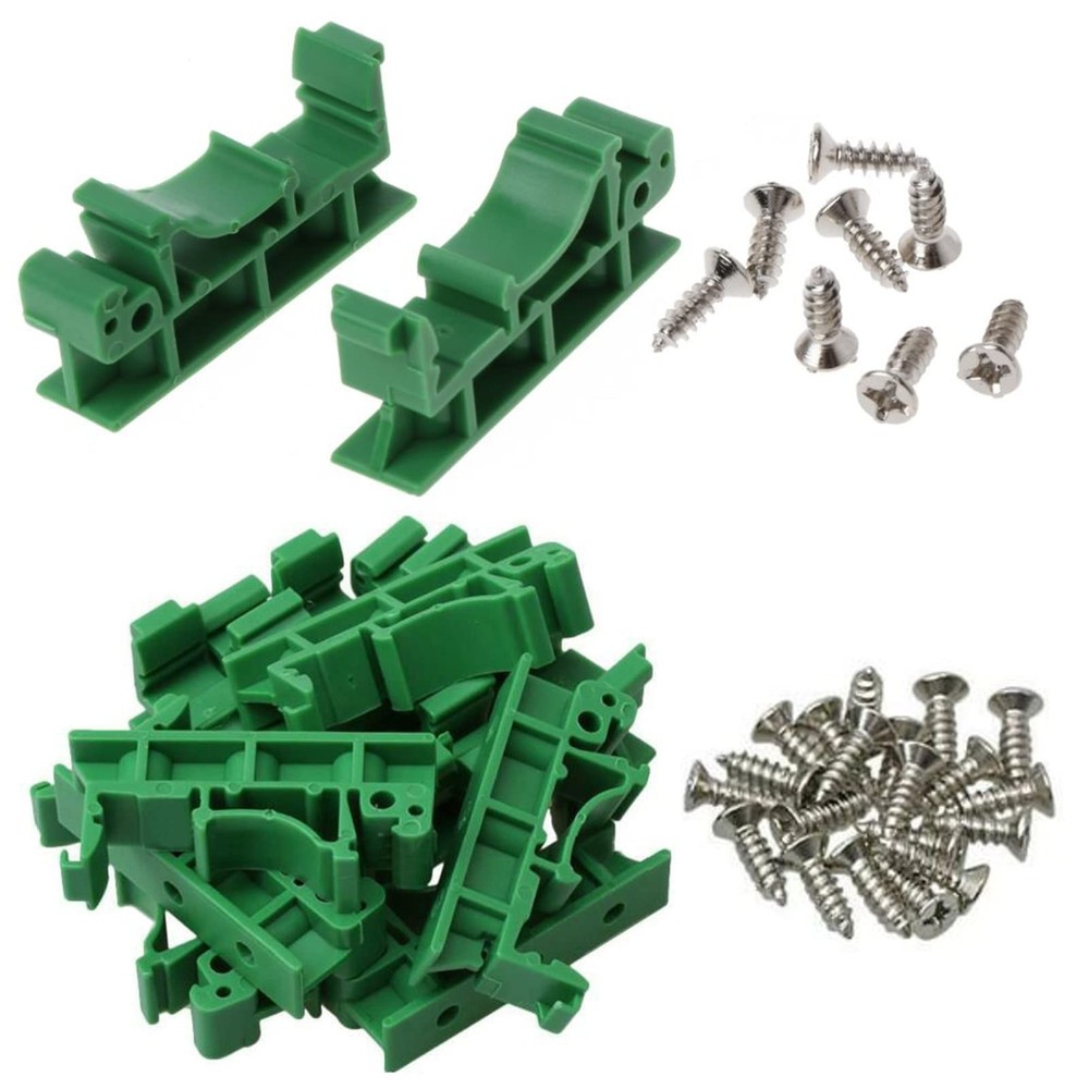 Molence 10 Sets C45 PCB DIN Rail Mounting Adapter 35mm 15mm Circuit Board...