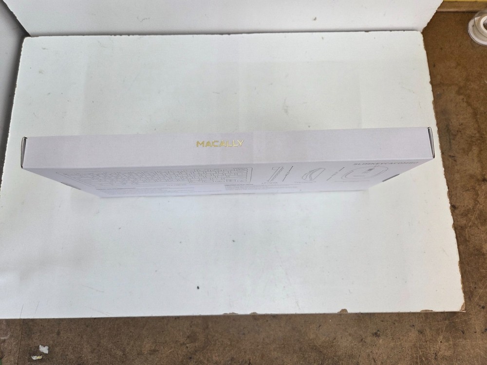 New Macally Compact USB Wired Keyboard and Mouse Combo for Mac and PC