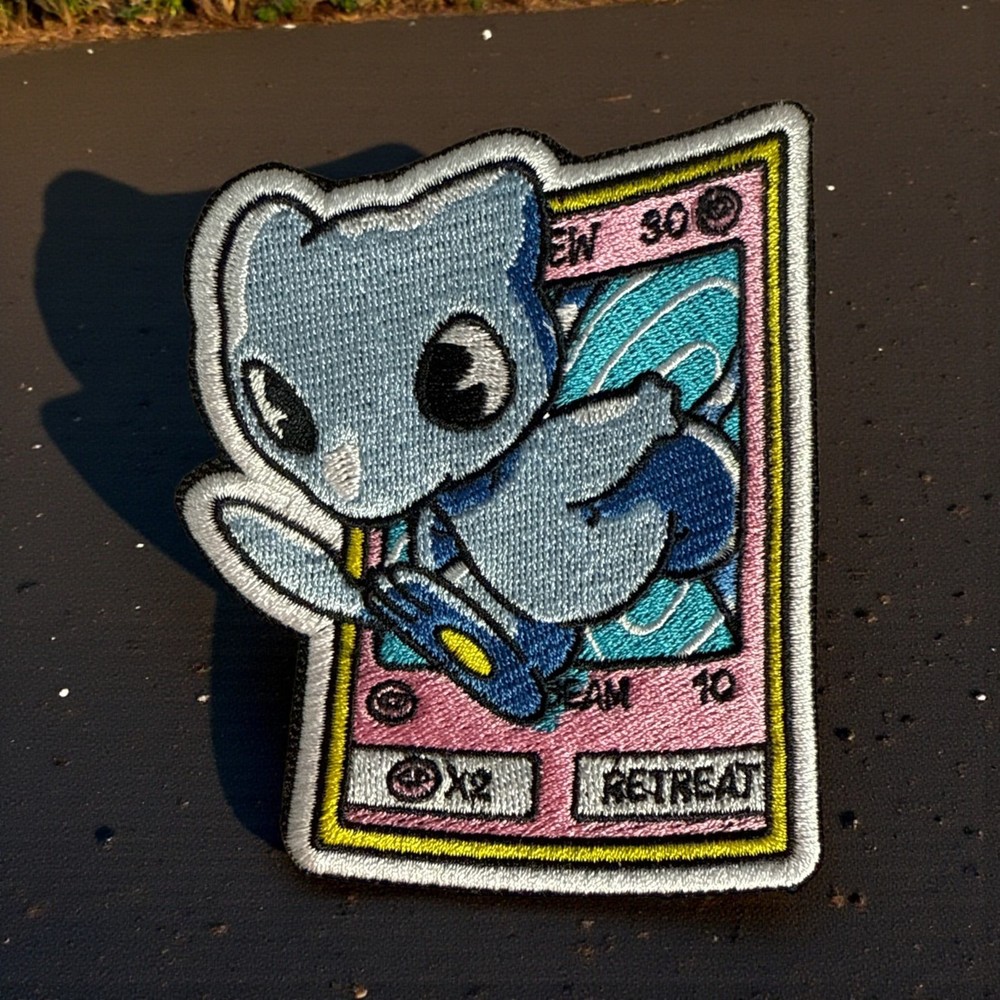 Pokemon Shining Mew Embroidery Patch Multi Sizes 4-6"