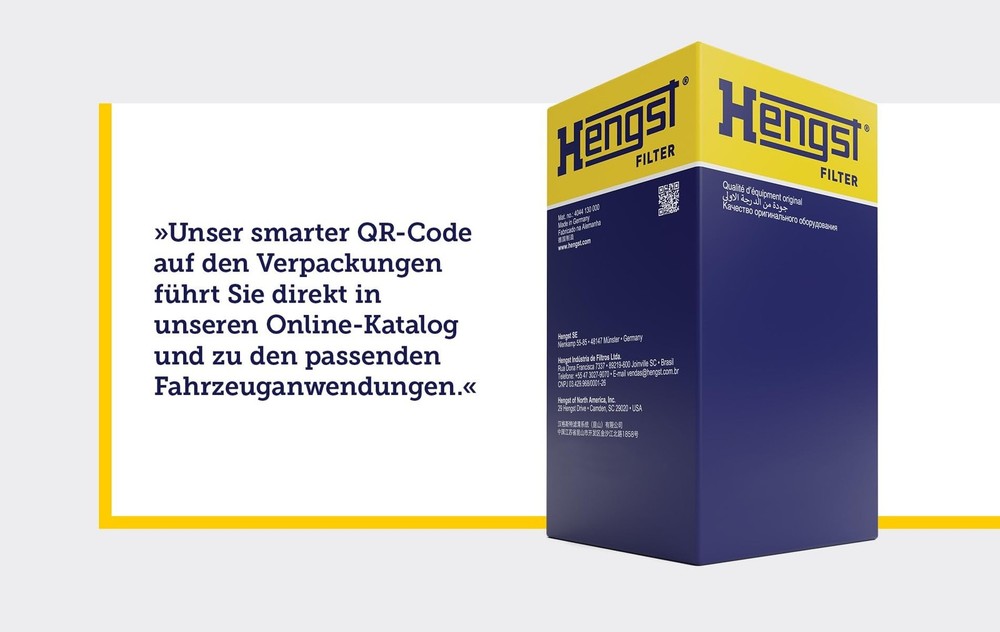 Hengst E202H01 D34 Oil Filter White