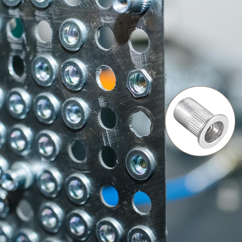 Rivet Nuts (1/4"-20) 10Pcs, Stainless Steel Threaded Insert Nuts