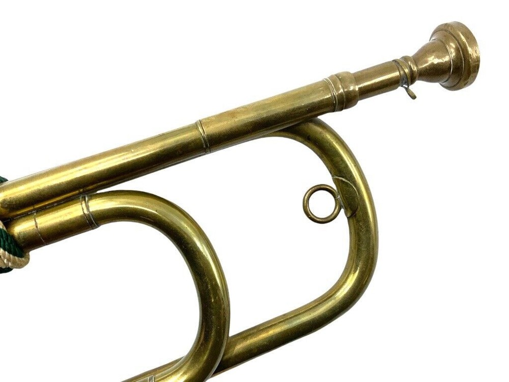 WW2 German Brass Bugle Musical Instrument