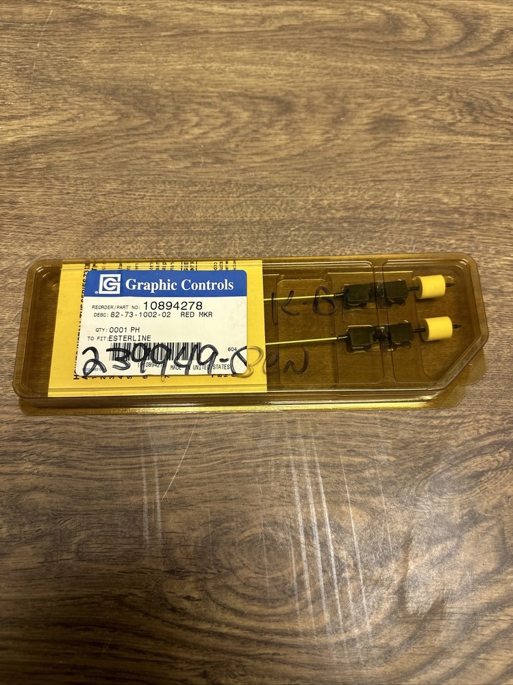 Esterline Graphic Control,82-73-1002-02,Red Disposable Pen Series 73