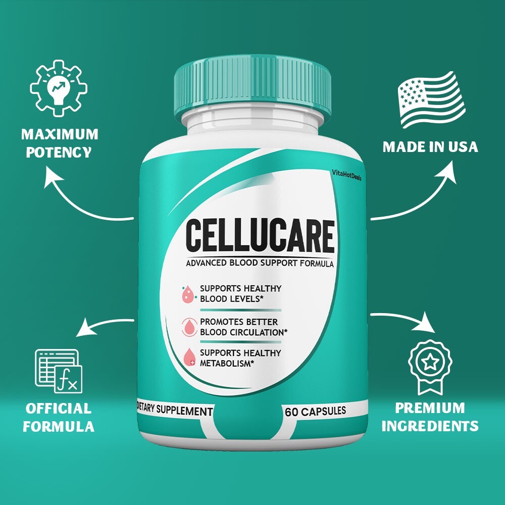 Cellucare Advanced Blood Support Capsules, Max Strength Formula, (1 Pack)