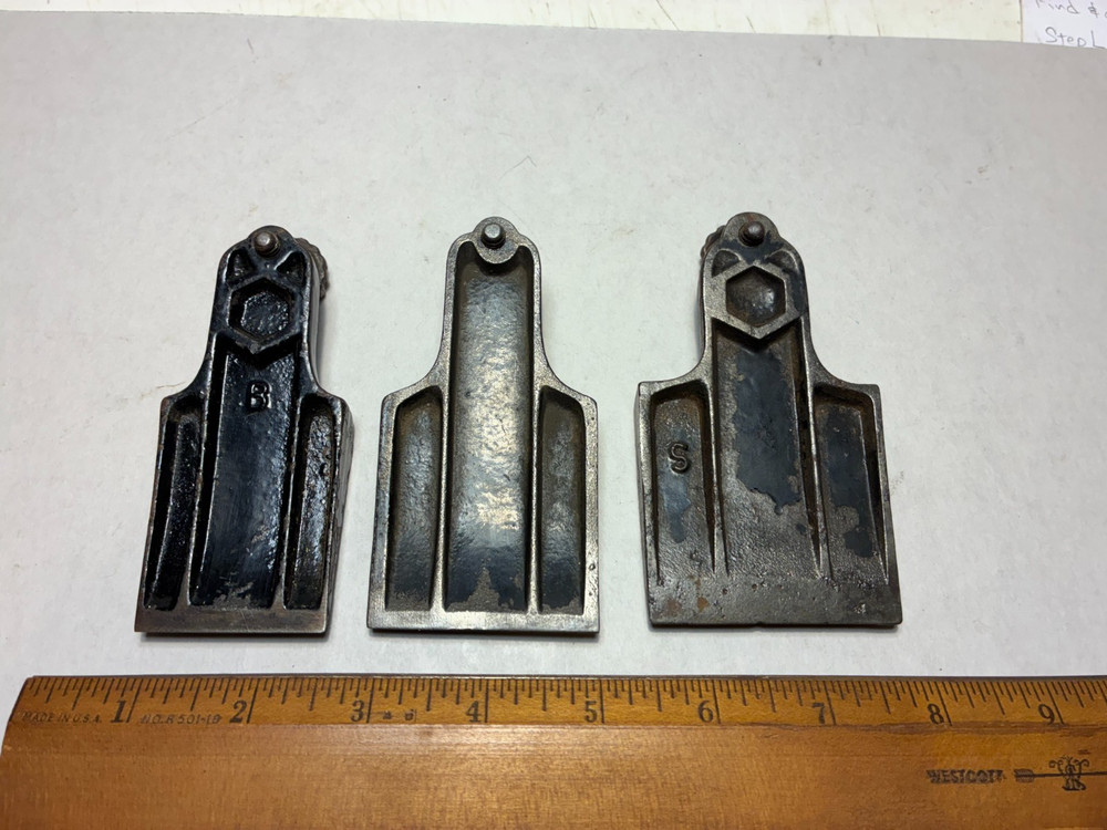 3 STANLEY PLANE LIBERTY BELL LEVER CAPS