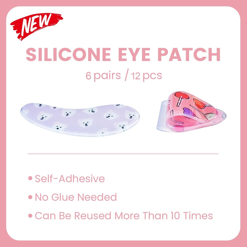 PERMANIA Under Eye Patch Silicone for Lash Lift & Extensions 12Pcs