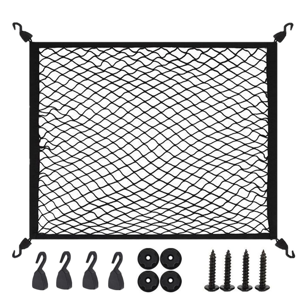 Cargo Net for SUV with Hooks Adjustable Highly Elastic Storage Organizer Net ...