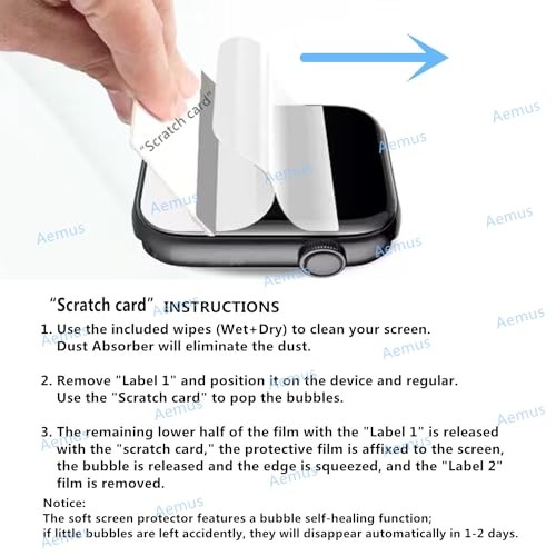 Screen Protector Compatible for BIGGERFIVE BRAVE 2 Smart Watch 1.8" (6 Pack)