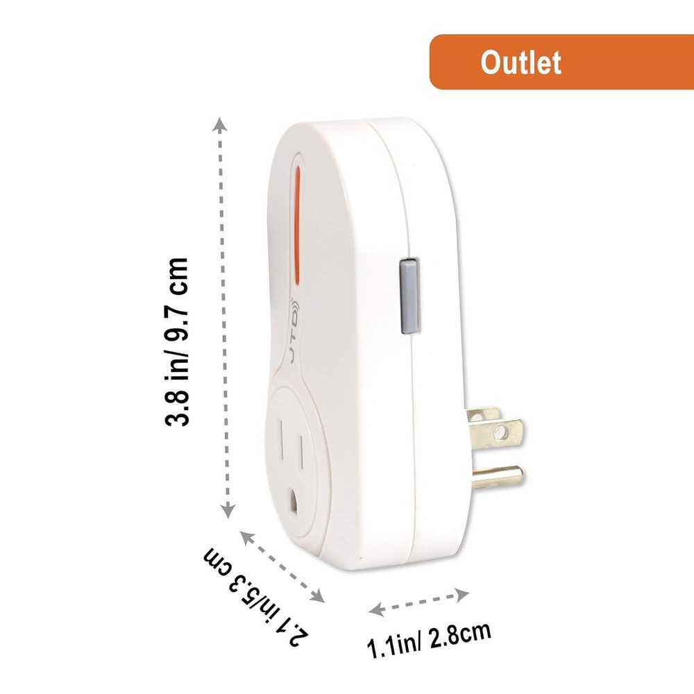 5 Pack Remote Control Outlet Switch - Energy Saving Wireless Plug