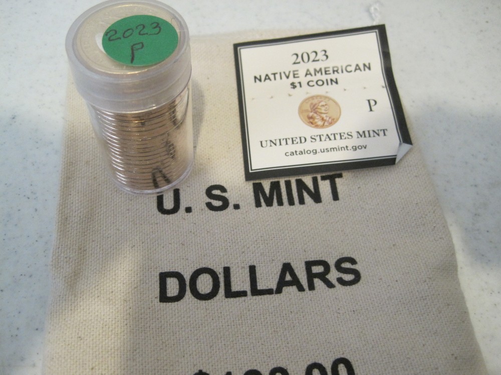 2023 P & D Uncirculated Sacagawea Dollar Rolls