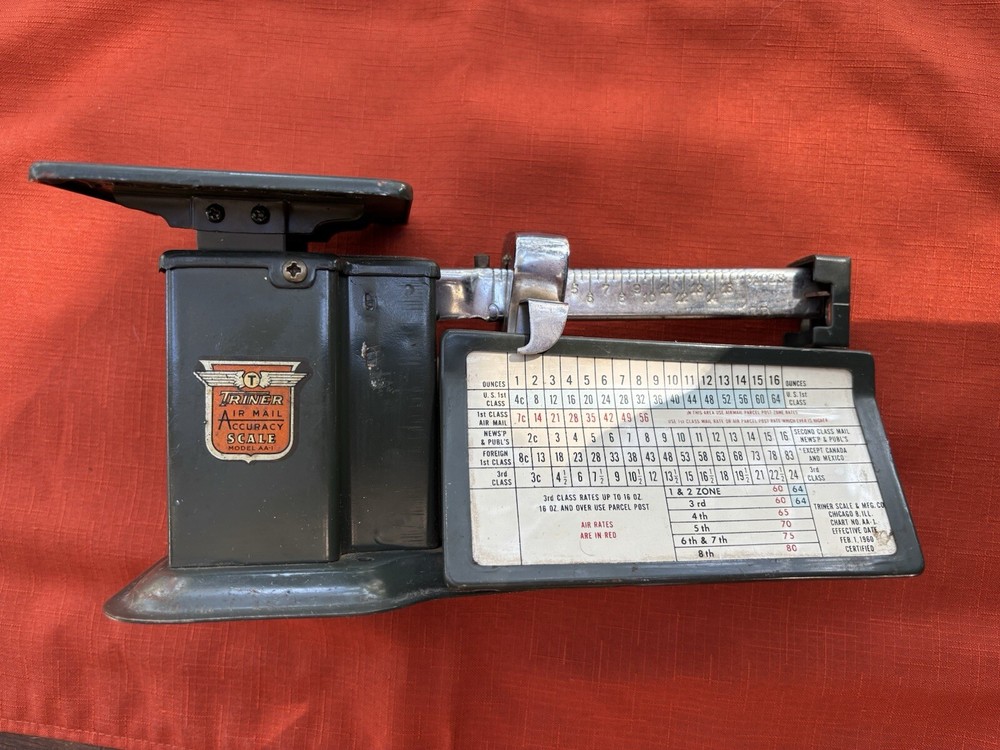 TRINER Airmail Accuracy Scale Postal Scale Vintage