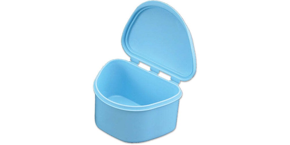 Plasdent 200BTH(D)-2 Denture Box Blue 2" Deep