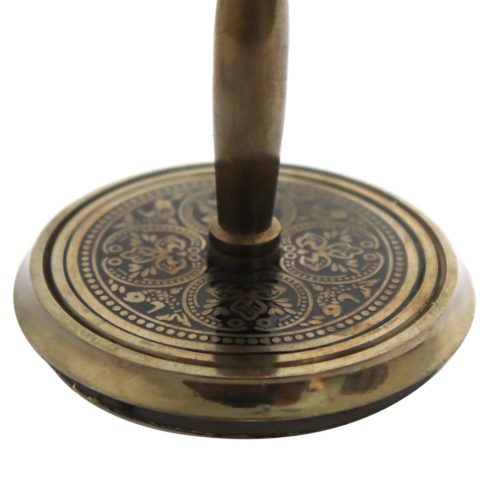 Custom engrave logo antique desk clock unique design table decor