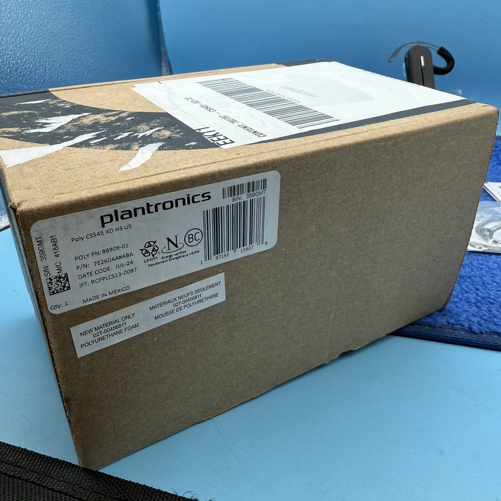 Plantronics Poly CS545 XD Wireless DECT business Headset (88909-01)