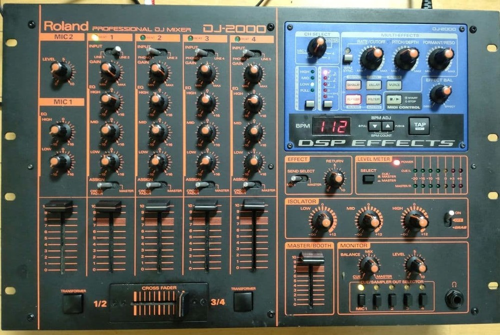 Roland DJ-2000 DJ Mixer Tested Working