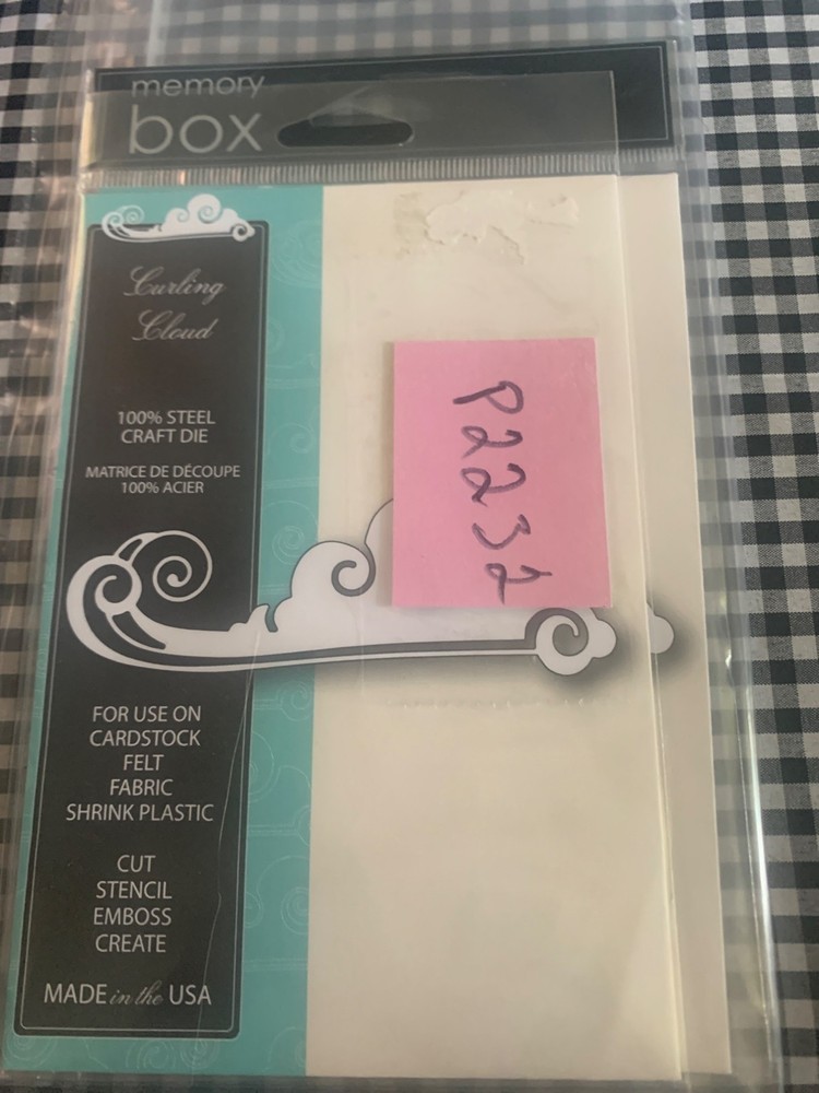 Memory Box Curling Cloud Steel Craft Die 4x1.4"