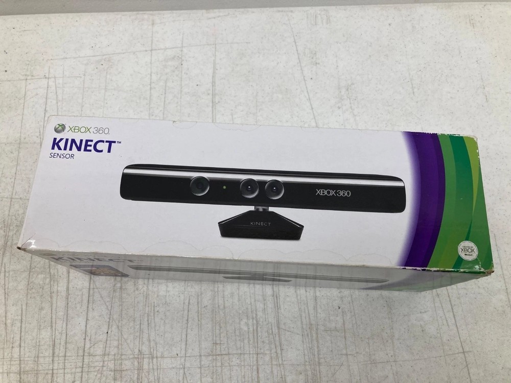 Xbox 360 Kinect Sensor complete with box.