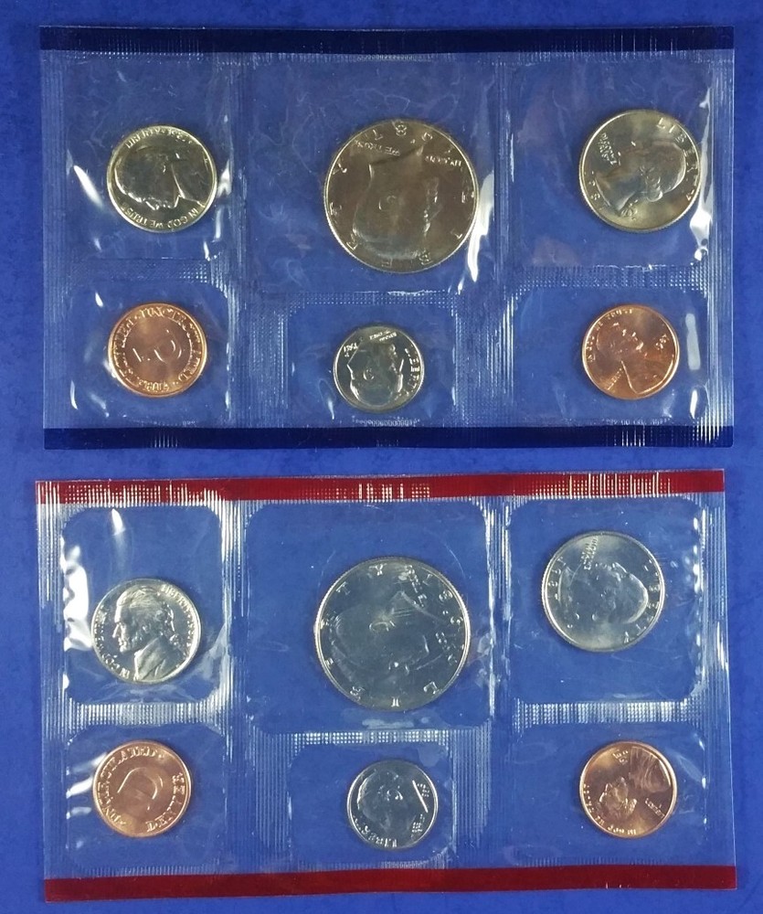 1987 U. S. Mint Set, 10 Coins, Uncirculated (018)