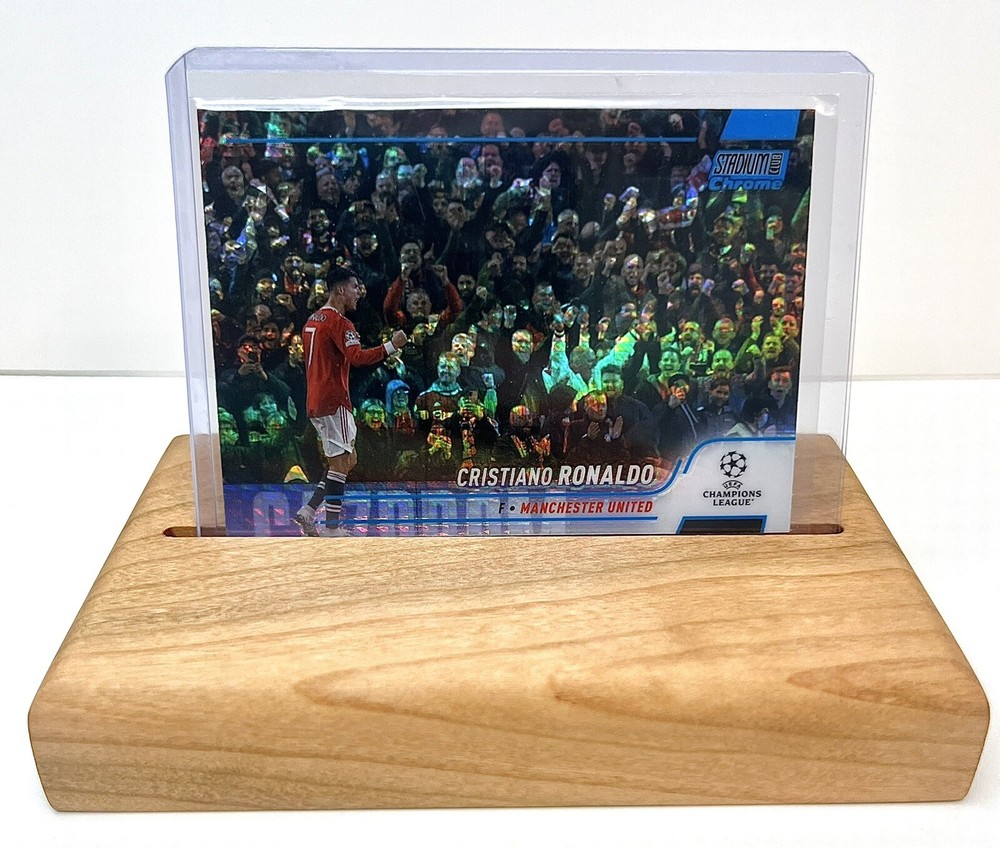 Horizontal Trading Card Stand Display Top Loader Stand Cherry (Stand Only)
