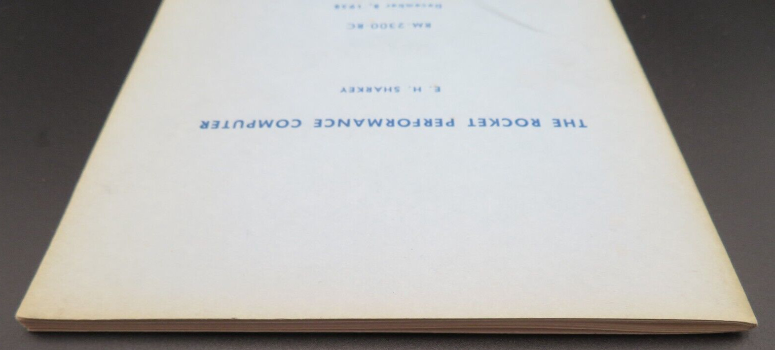 Vtg RAND Corp Rocket Performance Computer USAF Rocket Engineering Science 1958