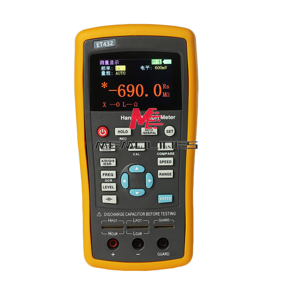 Handheld ET43 LCR Bridge Digital Capacitance Inductance Resistance Meter Tester