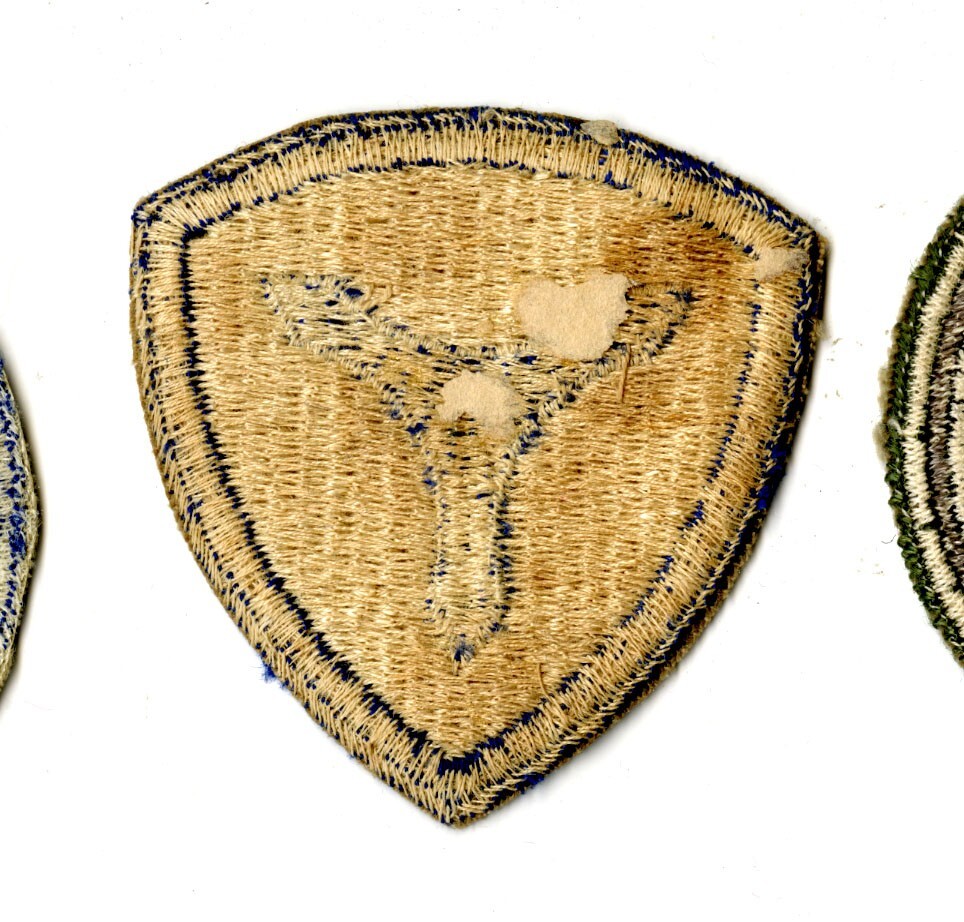 3rd Service Command White Back Patch WWII Vintage Mid Atlantic States