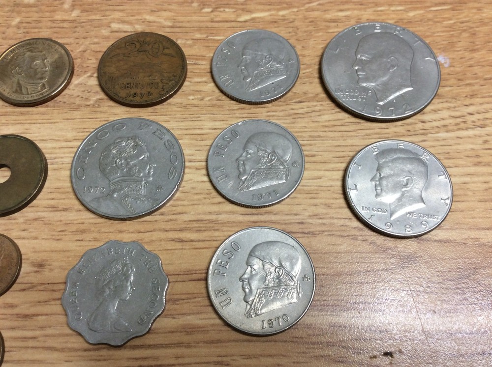 Coins assorted, rare, unusual, internation currency