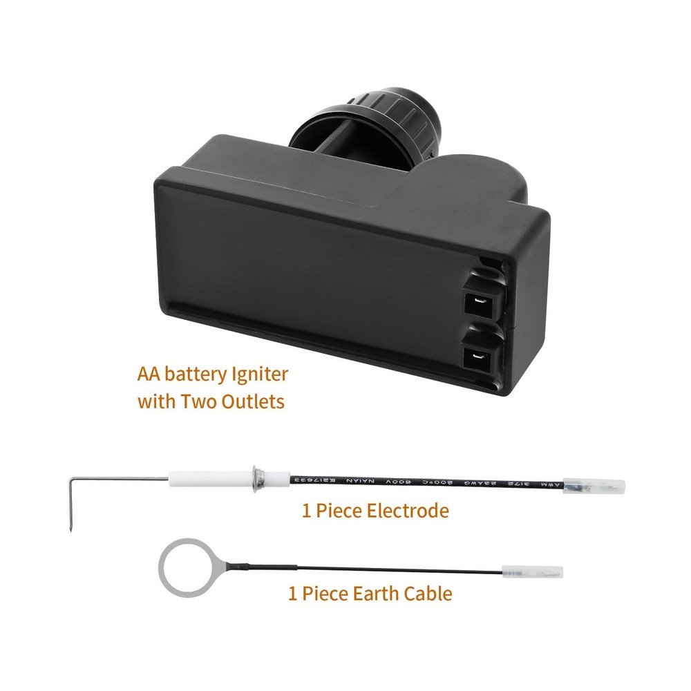 Timsec Electronic Igniter Kit Spark Plug for Blackstone 36 Inch Black