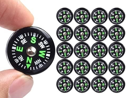 20 Mini Oil Filled Button Compass 20mm