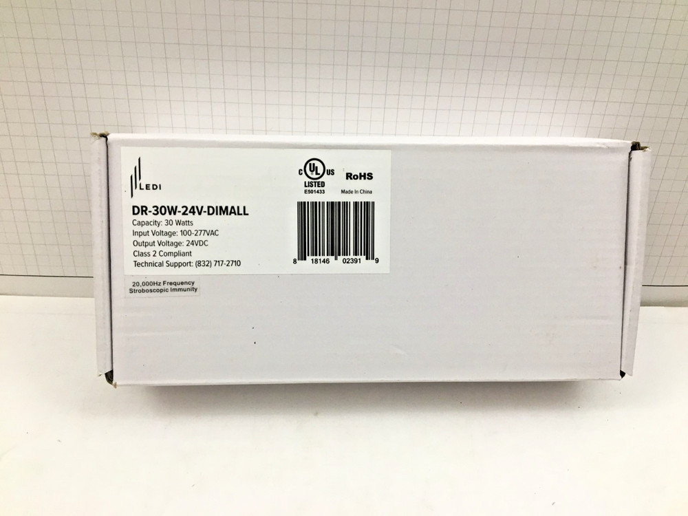 LEDI - DR-30W-24V-DIMALL - Dimmable LED Driver 120 - 277V AC Input 24V DC