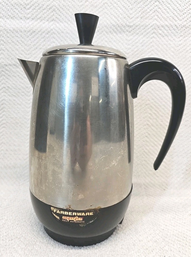 Vintage Farberware Superfast Percolator Model 1388 2-8 Cup Coffee Maker Complete