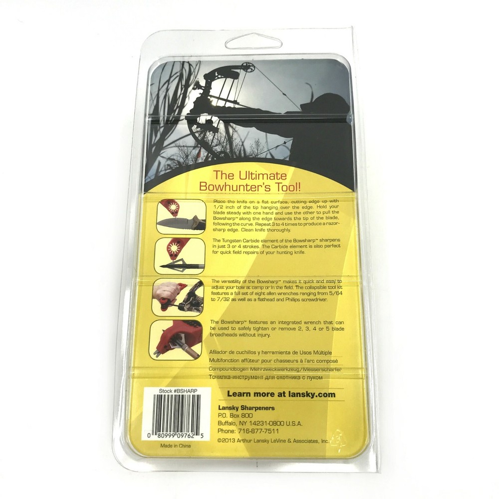 LANSKY Sharpeners 12 Functions Multi Bowsharp Tool and Sharpener NEW #7625